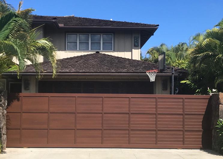 Island Style Gates, Aluminum gates Hawaii, Driveway gate Honolulu, Privacy Gates Oahu, Custom Gates Oahu, Automatic Gates Hawaii