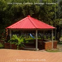Kiosko con teja super termoacustica LTA. Cimitarra, Santander, Colombia