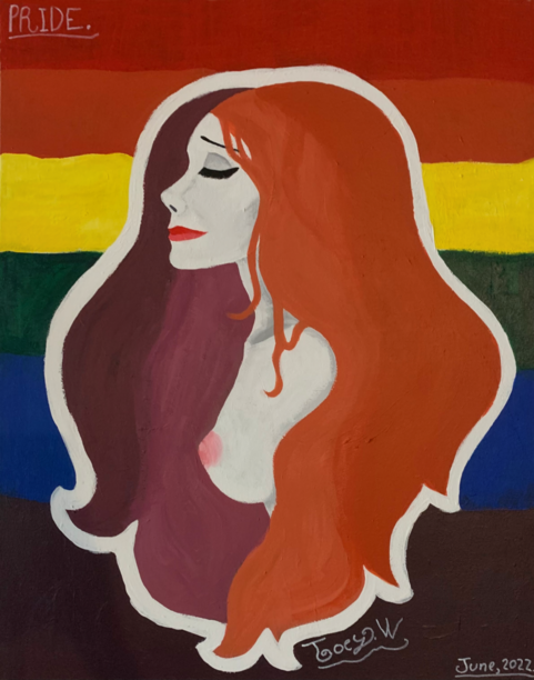 "PRIDE" by Jordan (Joey) Watts. Unisex Softstyle T-Shirt