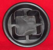 single plant saucer tray black plastic 3.25 inch pot 5.5 inch diameter small