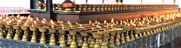 Lamps offering at Rumtek Monastery Sikkim Tour Packages