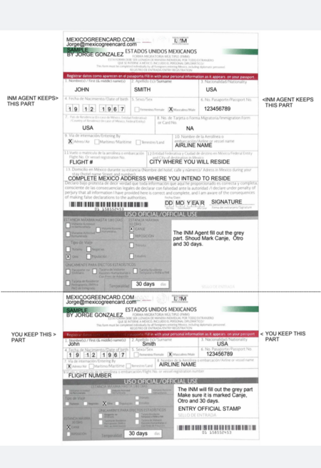 fmm form mexico