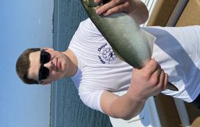 Fishing for bluefish.