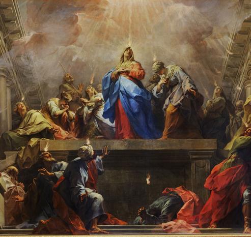 THE DESCENT OF THE HOLY SPIRIT AT PENTECOST - JEAN II RESTOUT