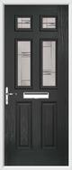 2 Panel 4 Square Composite Door regal corenet glass