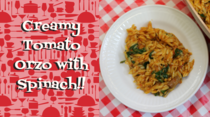 Creamy Tomato Orzo with Spinach Recipe, Noreen's Kitchen