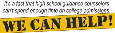 High school guidance counselors college admissions