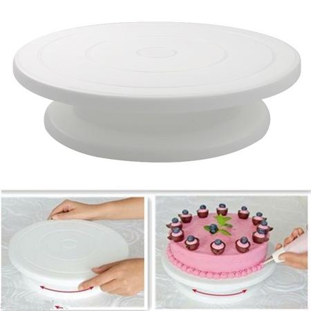 Cake Turntable Large 32 cm Rotating Anti-skid Round Cake Decorating Stand in Pakistan Karachi