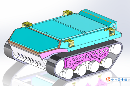 heavy duty tracked robot RC tank chassis H2-134