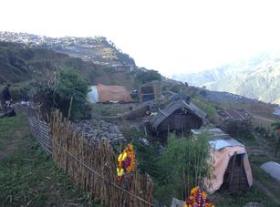 House in Barpak Nepal damaged by earthquake killing ex-Gurkha
