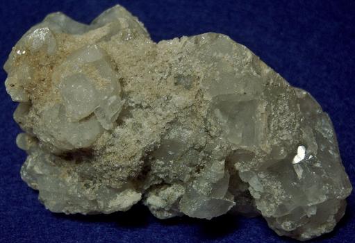 Calcite crystals, Galena, Marcasite - Rossie, St. Lawrence County, New York, USA - ex Fred Parker, ex Edward Trudell,1920