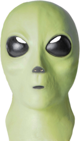 Alien Latex Fun Costume Mask Ideal for Parties, Halloween and fancy dress.