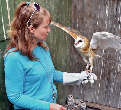 Lori Paras, Executive Director of the San​ta Fe Raptor Center