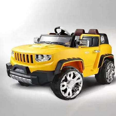 Kids Electric Jeep Ride Rechargeable 12v Battery Powered Double Motor with Parental Remote Control Music & Lights Toy Car in Pakistan