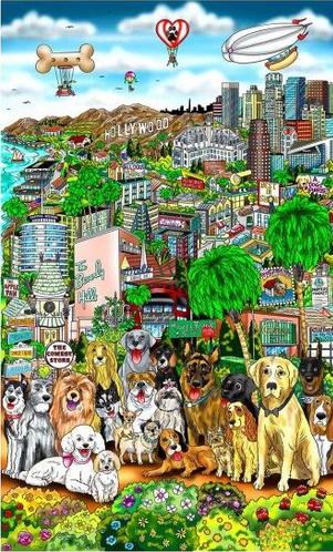 Charles Fazzino Every Dog Has Its Day