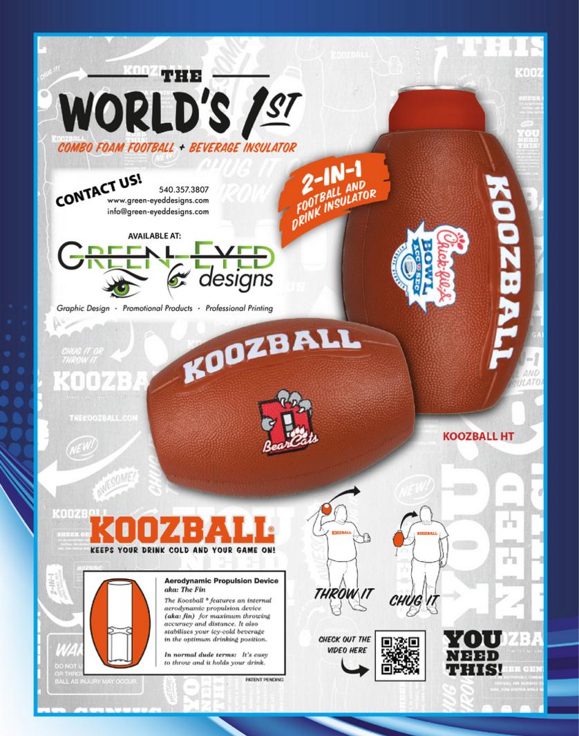 Koozball - All-in-One Foam Football and Drink Koozie