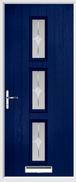 3 Square Composite Door sandblast glass