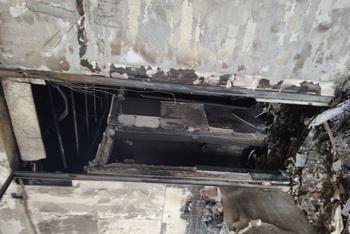 Fire erupted due to electrical duct
