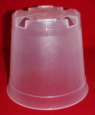clear plastic orchid pot 5 inch tall slots holes ventilation large