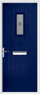 Cottage Rectangle Door mesquite glass