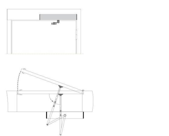 push arm swing door