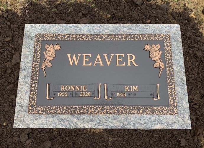 bronze plaque headstone