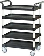 5 shelf plastic utility carts, 5 tier plastic utility carts