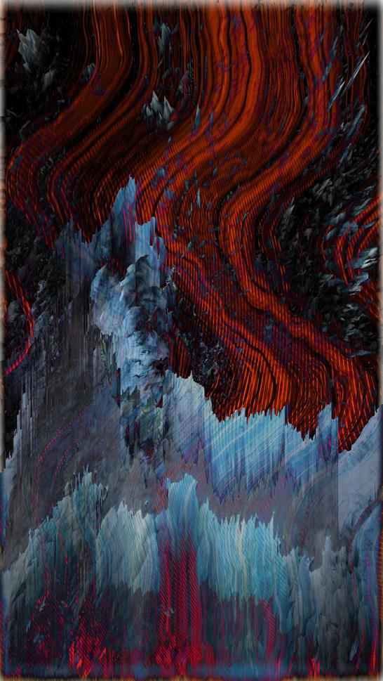 Rise Up I Original artwork by Orfhlaith Egan. Created for the INTO THE UNKNOWN exhibition by despace Berlin and NFT Club Berlin at the Next Block Expo, Berlin. November 2022.
