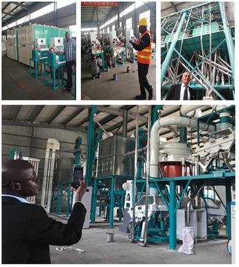 visit China to see 120 tons maize flour milling machines