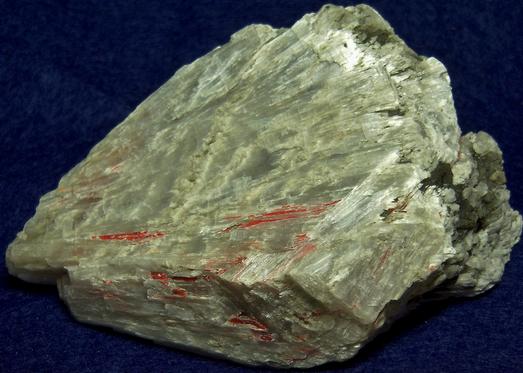 REALGAR on ULEXITE - Kramer Borate deposit, Boron, Kramer District, Kern County, California, USA - ex Alvin Stiles