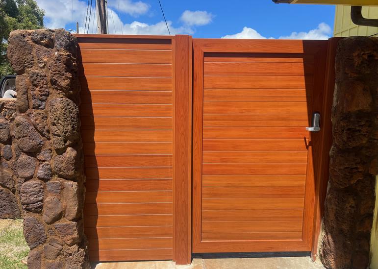 Island Style Gates, Aluminum gates Hawaii, Driveway gate Honolulu, Privacy Gates Oahu, Custom Gates Oahu, Automatic Gates Hawaii