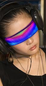 Shining Electronic Futuristic Eyewear Bluetooth LED