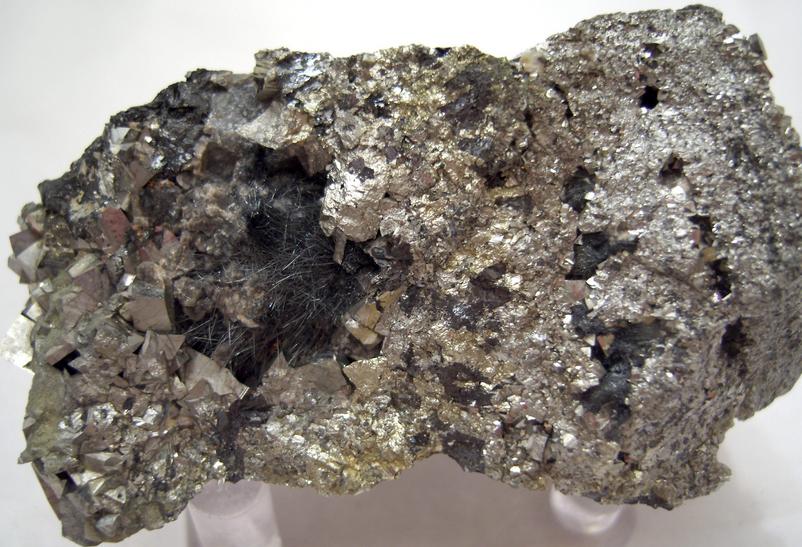 JAMESONITE, ARSENOPYRITE, SPHALERITE, QUARTZ - Noche Buena Mine (Mina Noche Buena), Noche Buena, Mun. de Mazapil, Zacatecas, Mexico - sold