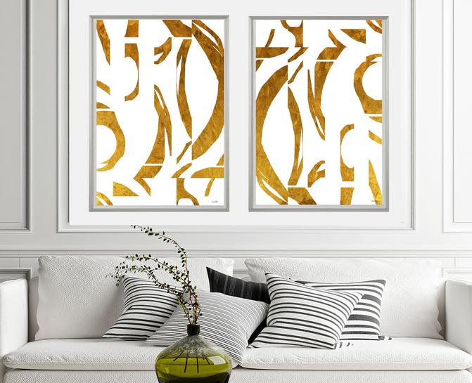 Gold Abstract Art, #Gold art, #abstract art, #Dubois Art