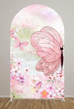 PINK BUTTERFLY ARCH COVER FOR RENT