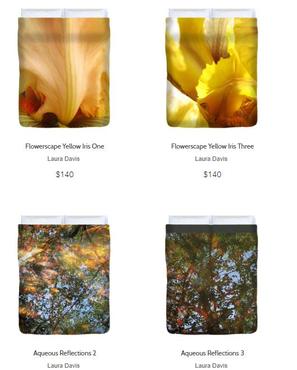 Flora Collection Fine Art Duvet Cover by Laura Davis