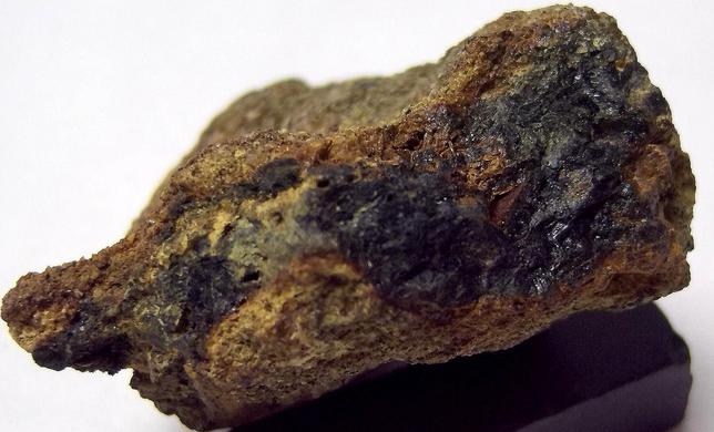 VIVIANITE with SIDERITE - Raccoon Creek, Mullica Hill, Harrison Township, Gloucester County, New Jersey, USA - ex Rutgers Geology Museum