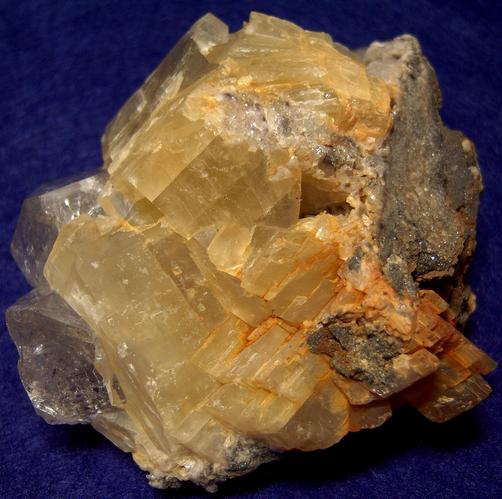 fluorescent Herkimer Diamond QUARTZ, DOLOMITE, CALCITE, MARCASITE, PYROBITUMEN - St. Johnsville, Montgomery County, New York, USA - ex Adrian Labuz 1970s