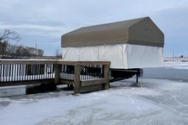 Custom Canopy Frame, Hewitt Fabric, RGC canopy, replacement boatlift tops