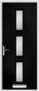 3 Square Composite Door stripes glass