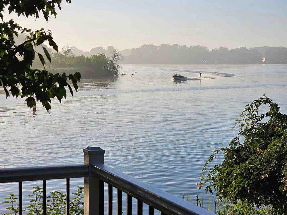 Winter lake cover for Sylvan Lake