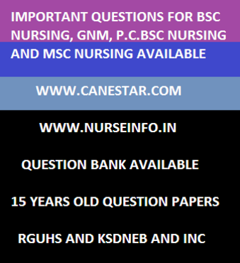 pc bsc nursing nutrition and dietics important questions, inc