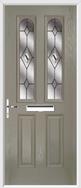 2 Panel 2 Arch Composite Door fusion glass