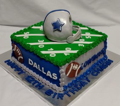 Custom made cakes and cookies in West - Sports Cakes 2 Basketball, Football