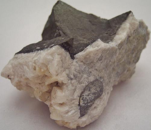 DOLOMITE with fluorescent CALCITE - Saint-Eustache Quarry (Carriere et pavage Saint-Eustache; Sainte-Eustache quarry; Mathers Quarry), Sainte-Eustache, Deux Montagnes RCM, Laurentides, Quebec, Canada - ex Albert Sebela