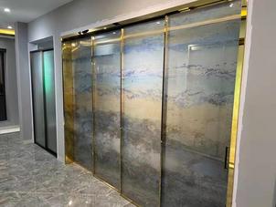 telescopic automatic sliding door