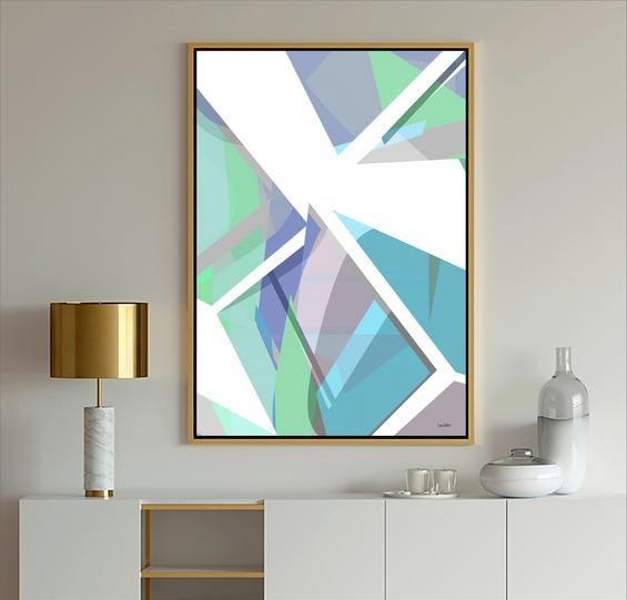 Blue, Teal, Geometric Abstract art, #abstract art, #geometric, #Blue, Dubois Art, #Blue Art, #modern art, #abstract art