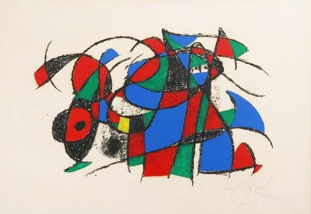 Joan Miro Plate III Lithographs II