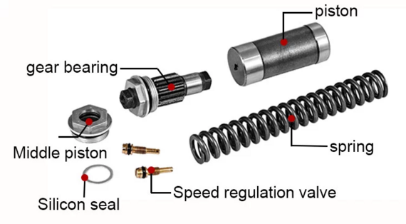 Semi-automatic swing door closer