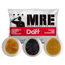 Daff Military-Style MRE Meals Breakfast Pack – 1 Peach, 1 Apricot, 1 Plum – 3 Single Meals